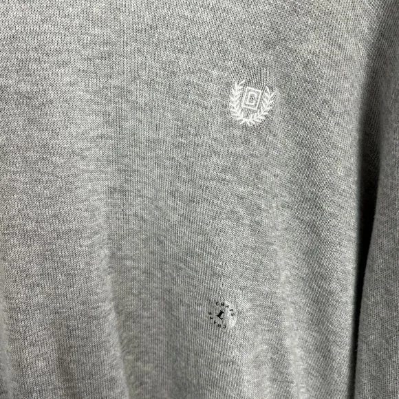 Chaps Sweater Mens Large Grey V-Neck Cotton Silk NWT MSRP $60 - Picture 5 of 12
